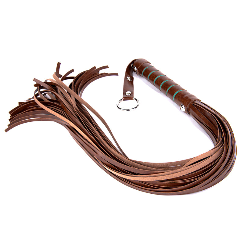 BDSM Peitsche aus Kunstleder – Braun