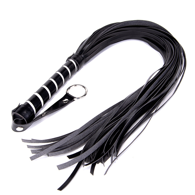 BDSM Peitsche aus Kunstleder – Schwarz