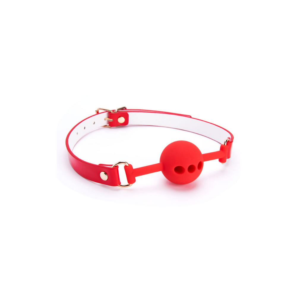Atembarer Ball Gag Rot
