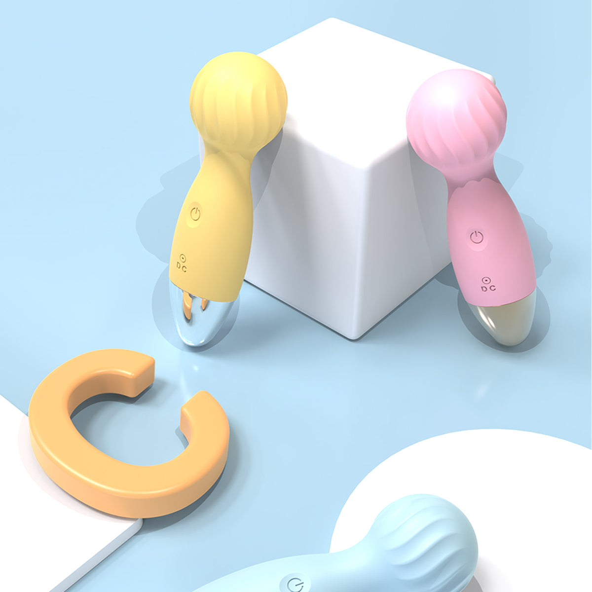 Eleganter Gelber Wand-Vibrator