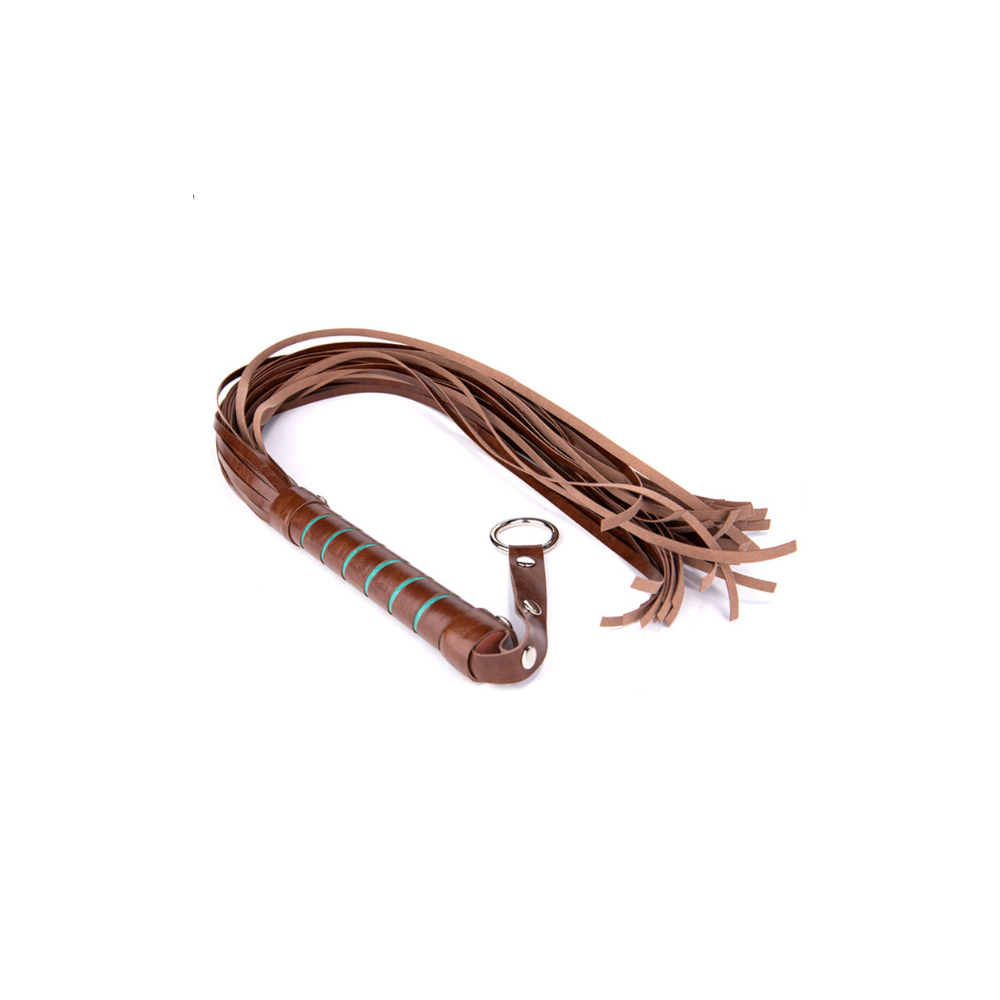 BDSM Peitsche aus Kunstleder – Braun