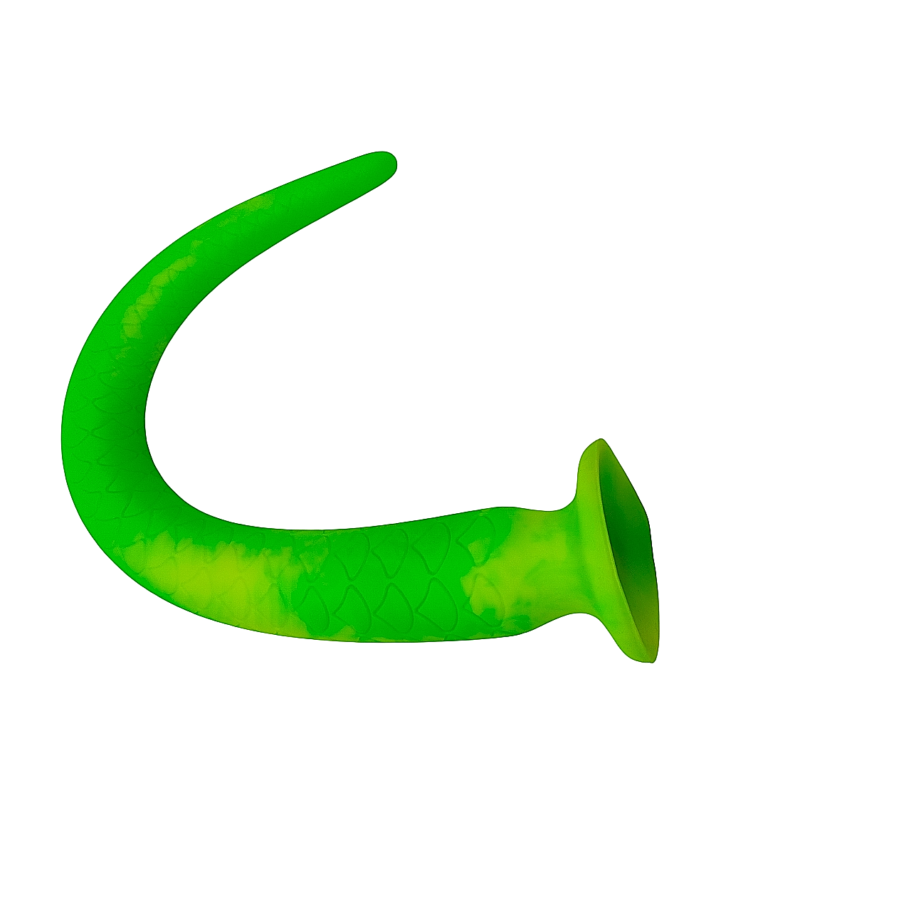 Dildo aus Silikon Neon Grün