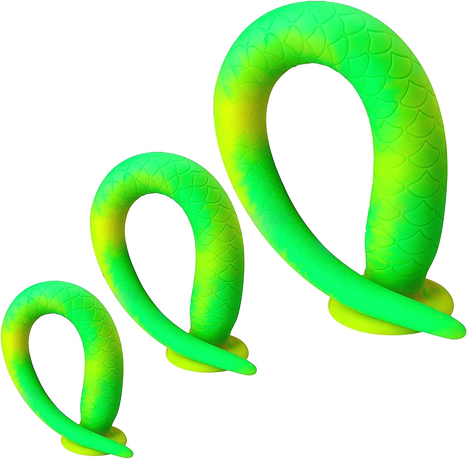 Dildo aus Silikon Neon Grün