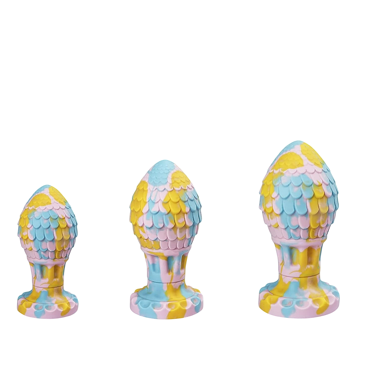 Fantasy Plug aus Silikon Pastellfarben