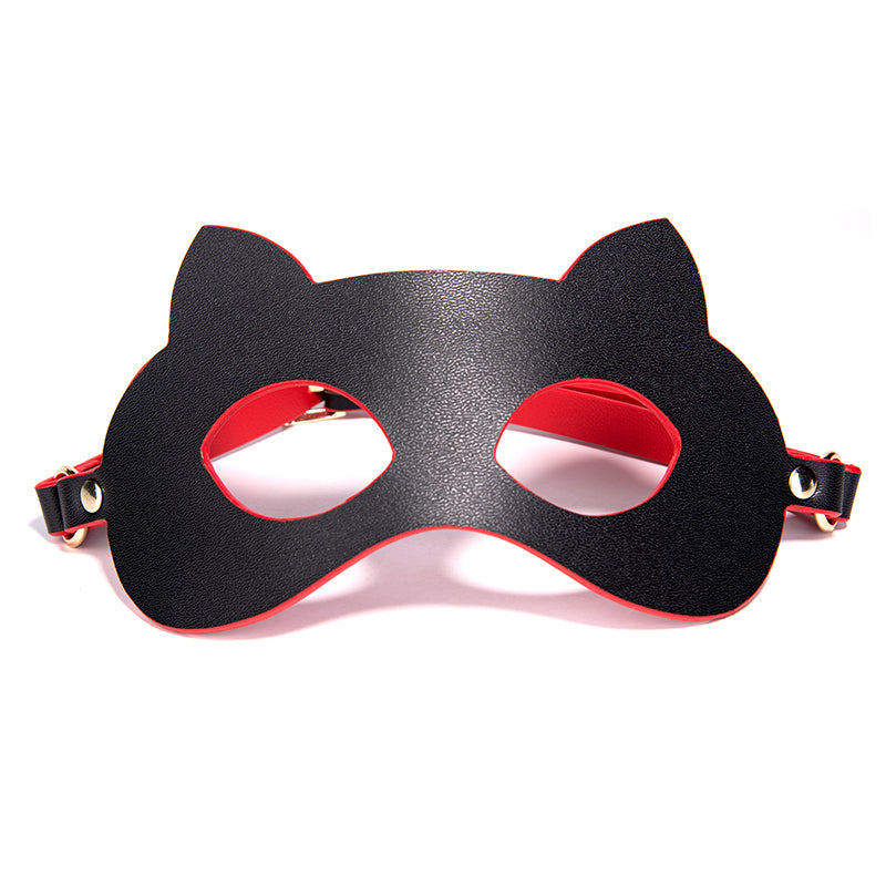 Katzenmaske aus Kunstleder