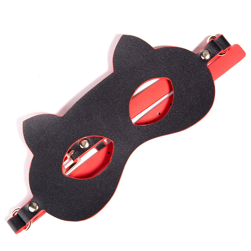 Katzenmaske aus Kunstleder
