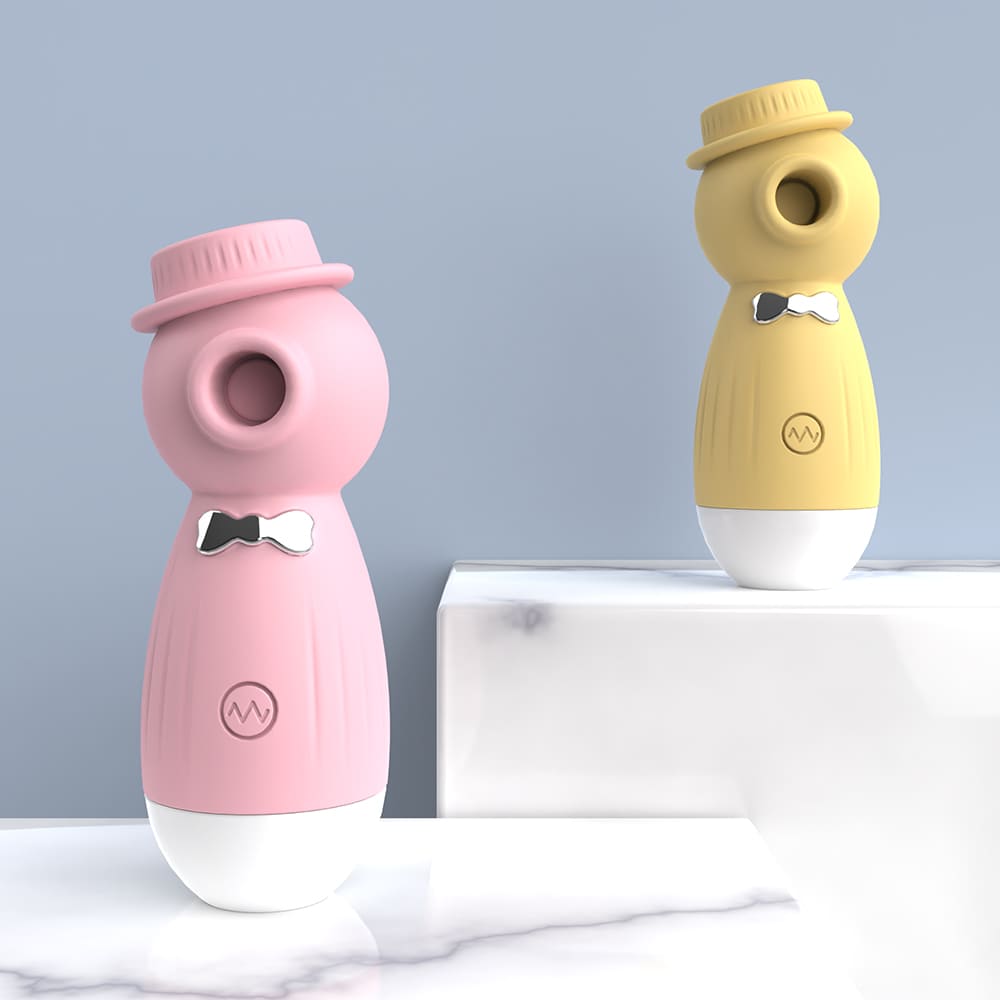 Rosa Saugvibrator mit verspieltem Design