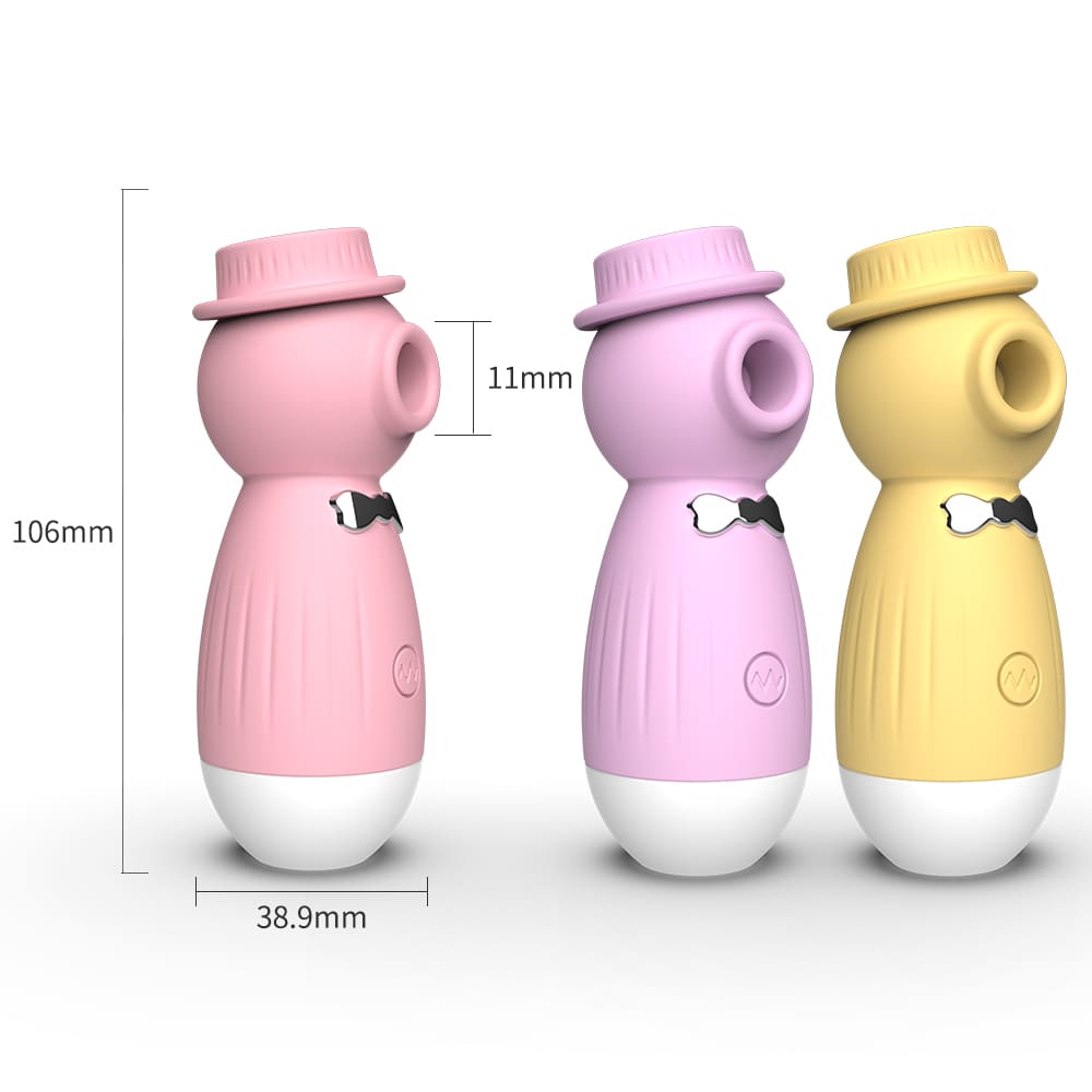 Rosa Saugvibrator mit verspieltem Design