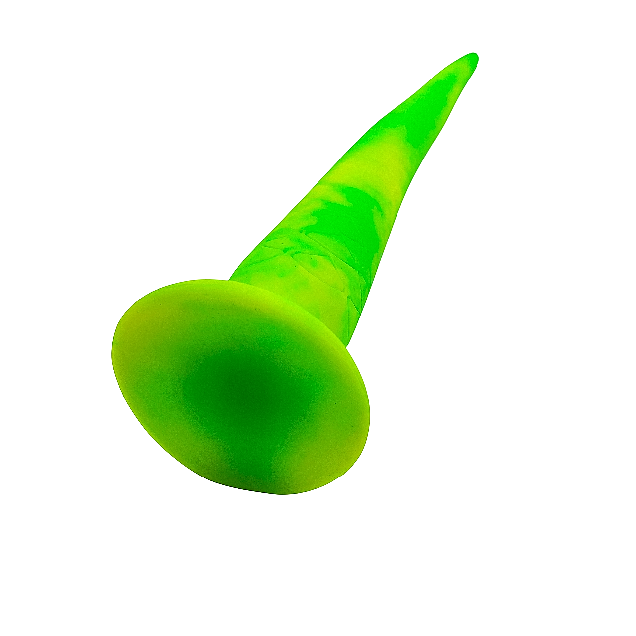 Dildo aus Silikon Neon Grün