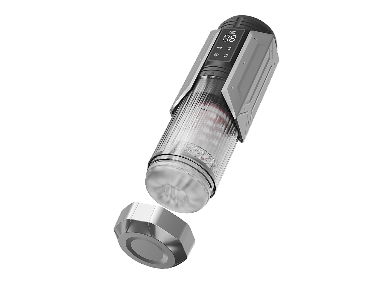 Automatischer Masturbator mit LED-Display
