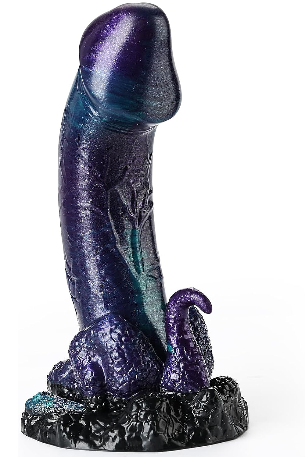 Dildo aus Silikon Dunkelviolett