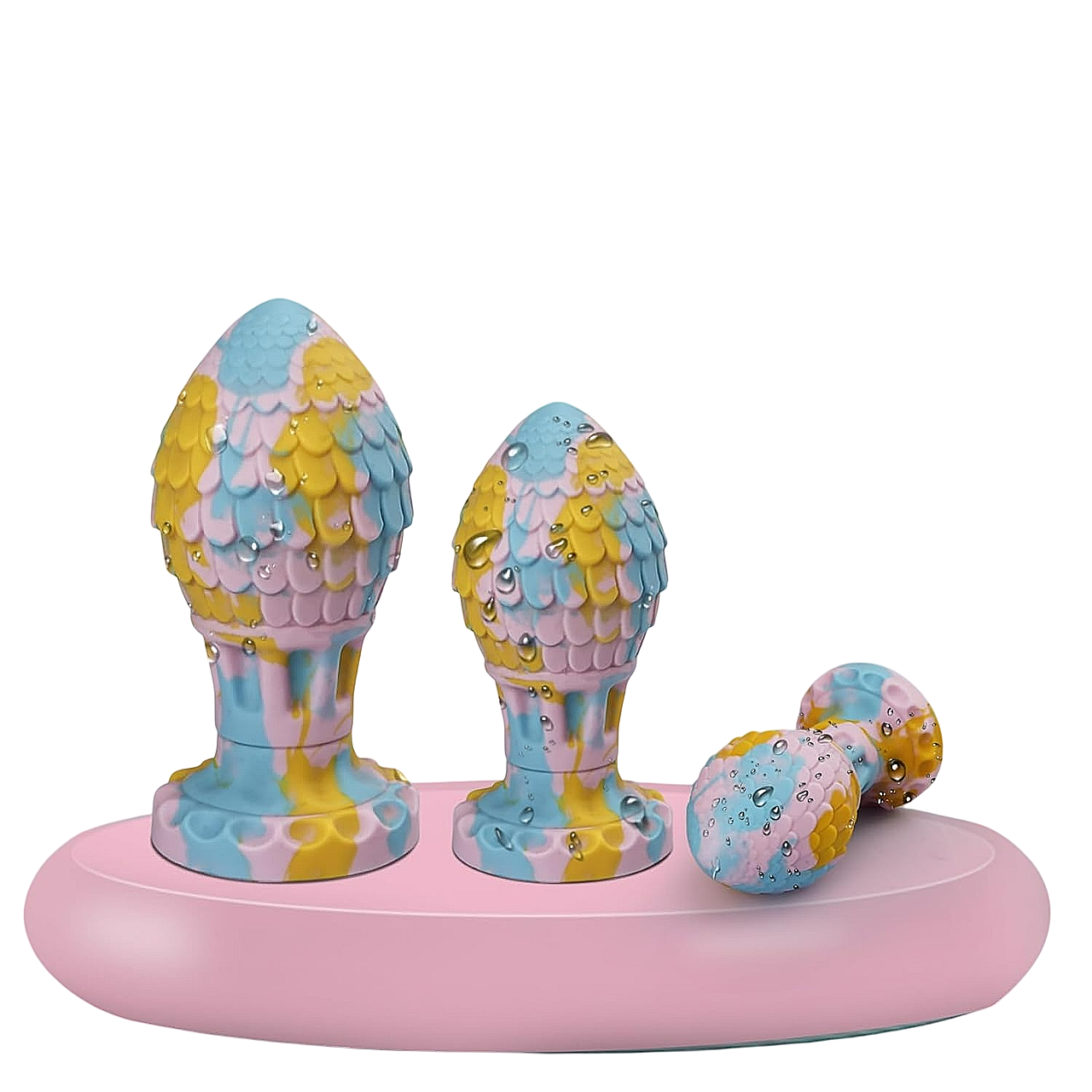 Fantasy Plug aus Silikon Pastellfarben