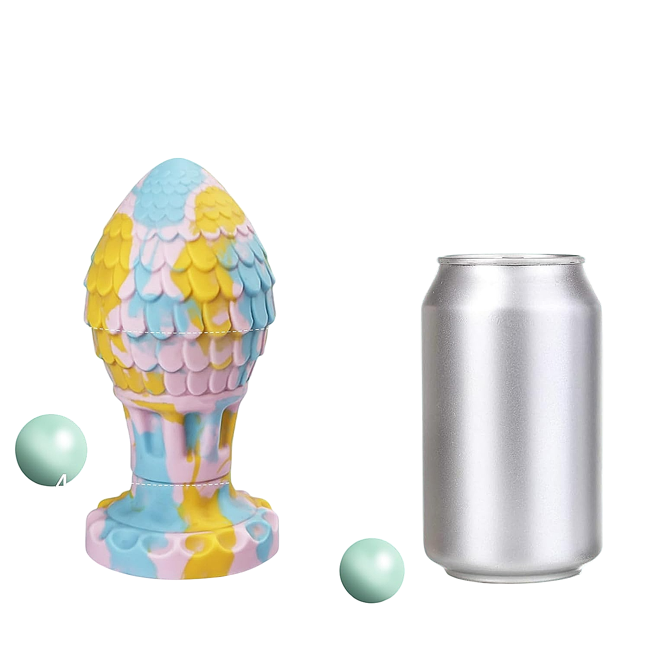 Fantasy Plug aus Silikon Pastellfarben